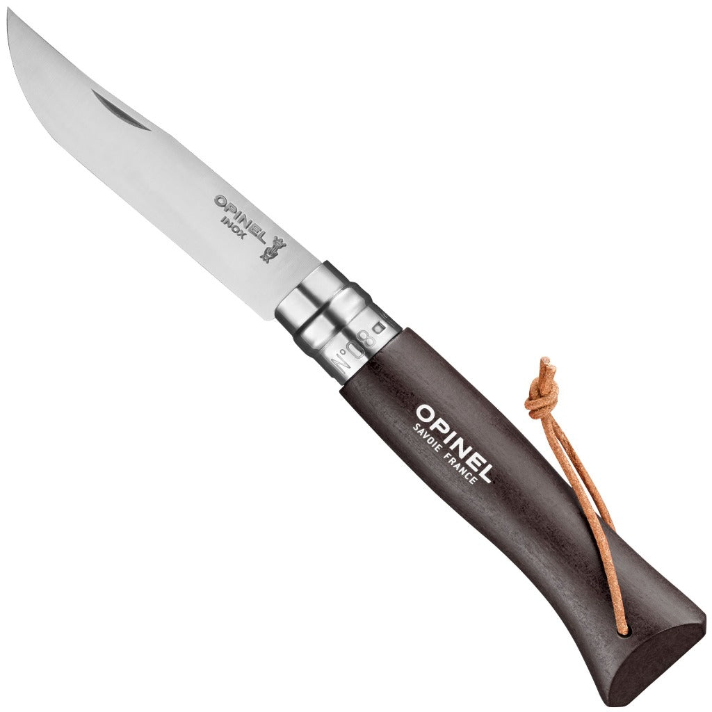 opinel-no-08-stainless-steel-folding-knife-with-lanyard-colorama-tinted-hornbeam image 3