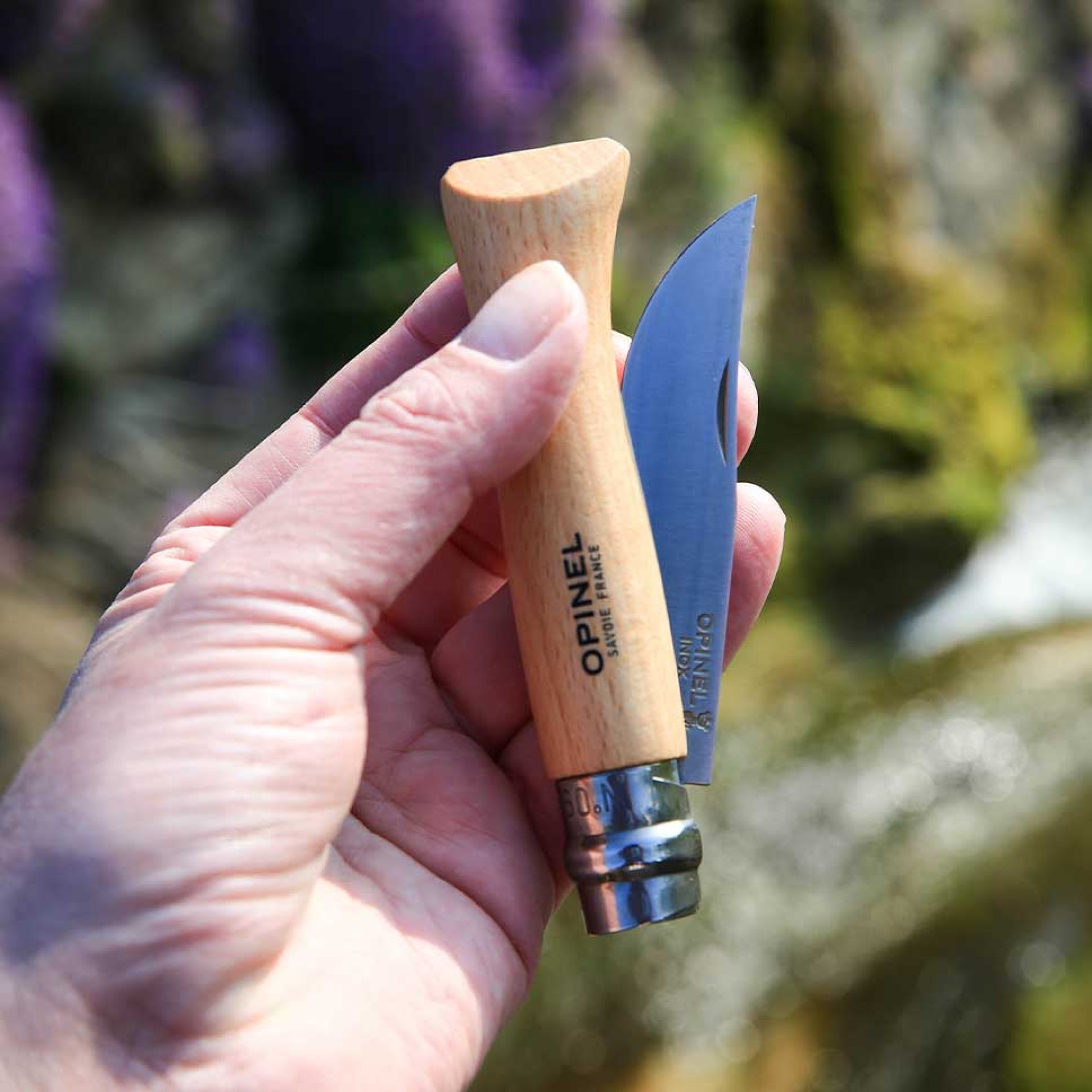 opinel-no-09-beech-wood-stainless-steel-folding-knife-with-virobloc-lock image 3