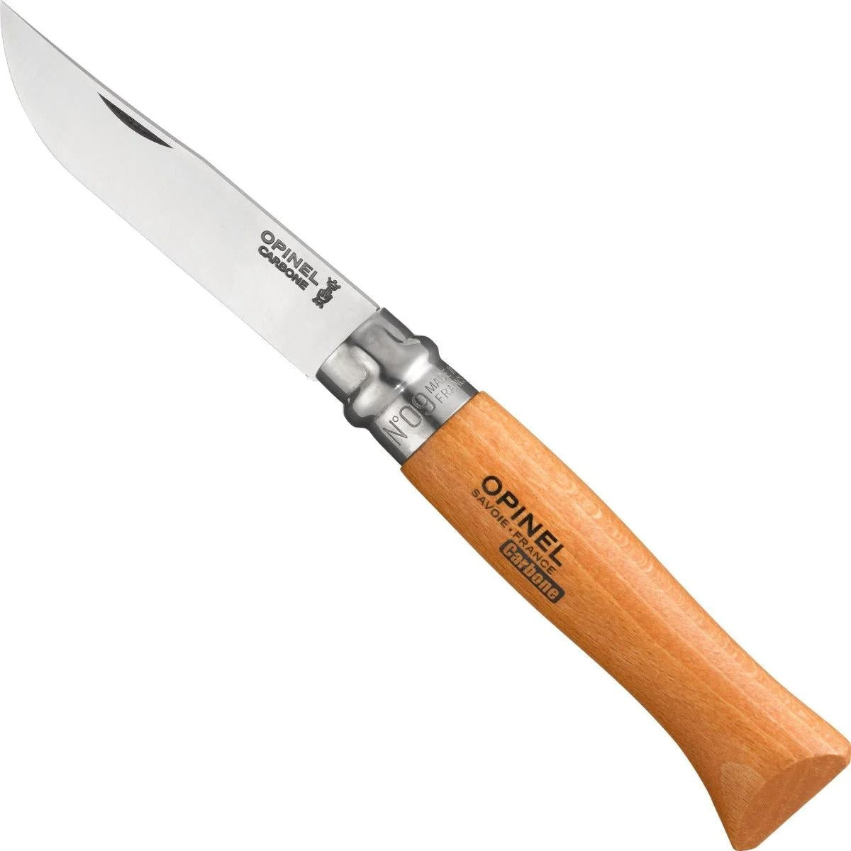 opinel-no-09-carbon-steel-folding-knife-engraved-gift-bundle-set-of-8-varnished- image 2