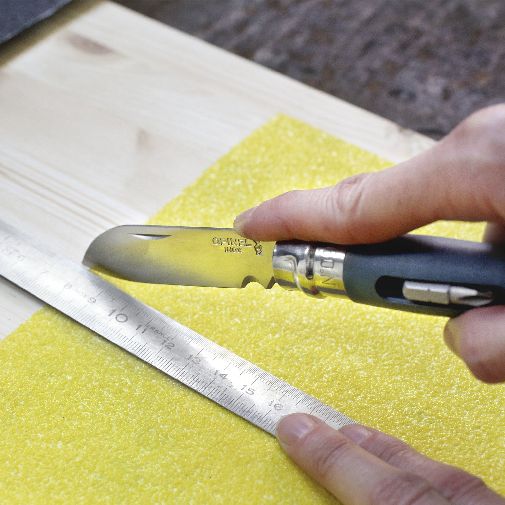 opinel-no-09-folding-knife-with-screwdriver-bubinga-handle-diy-utility-knife-wit image 2