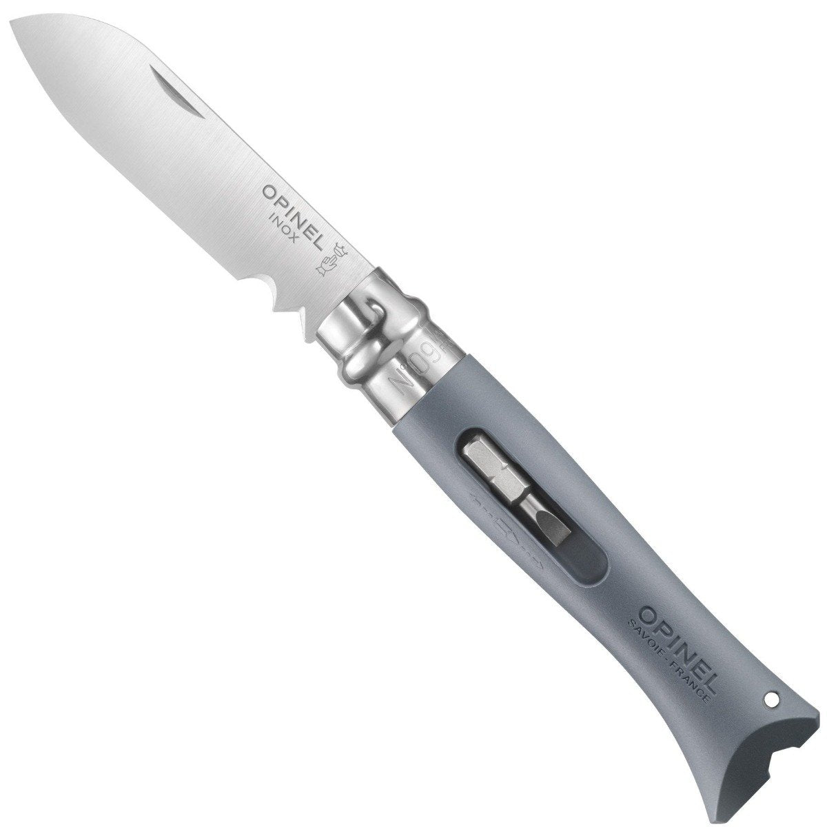opinel-no-09-folding-knife-with-screwdriver-bubinga-handle-diy-utility-knife-wit image 3