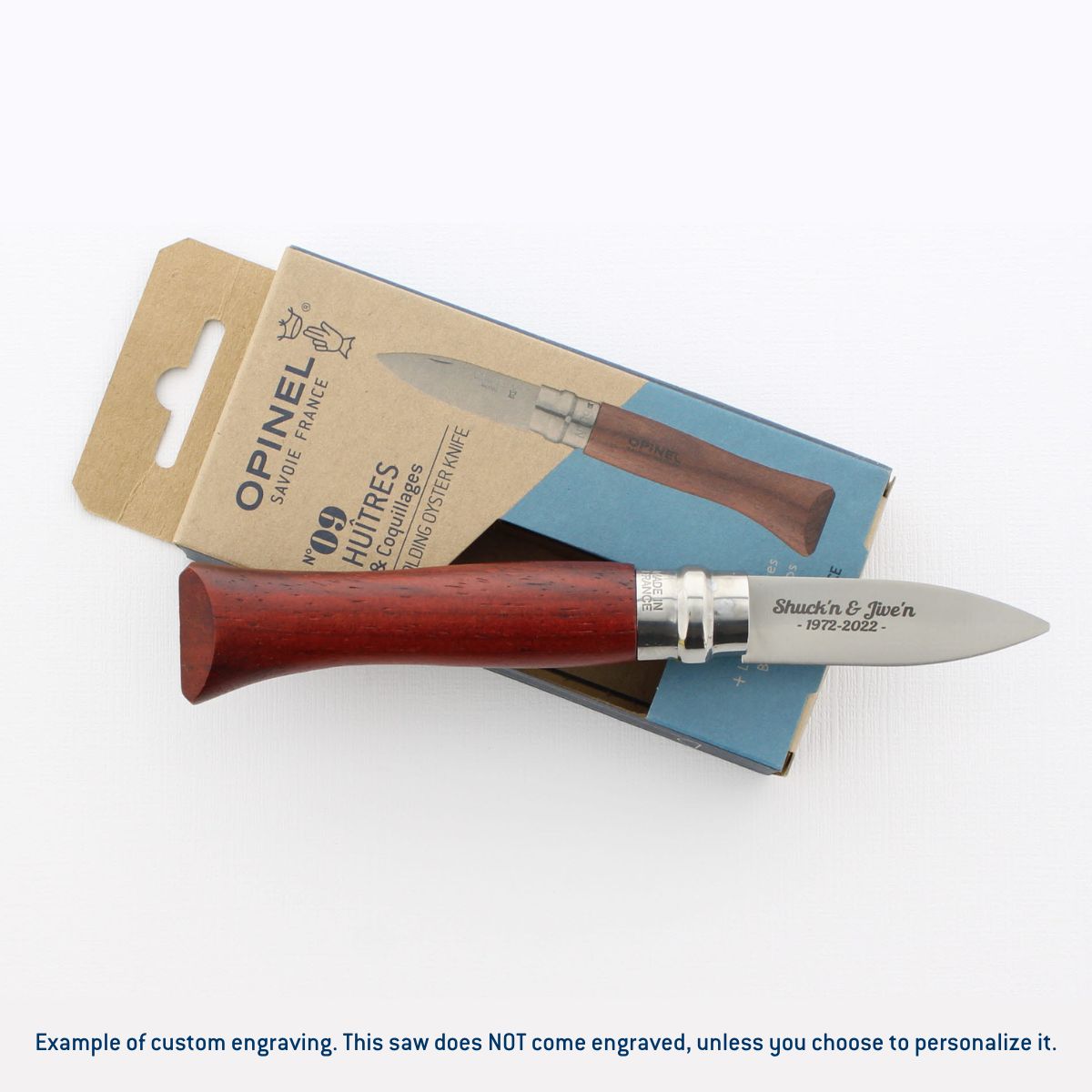 opinel-no-09-oyster-folding-knife-bubinga-wood-handle-blunt-tip-stainless-steel- image 5