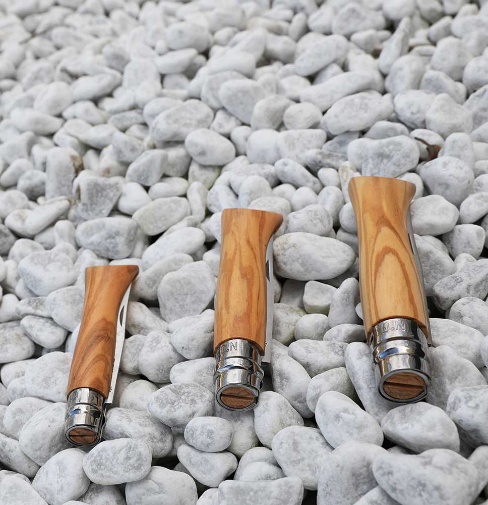 opinel-no-09-premium-woods-stainless-steel-folding-knife-oak-walnut-or-olive-han image 2