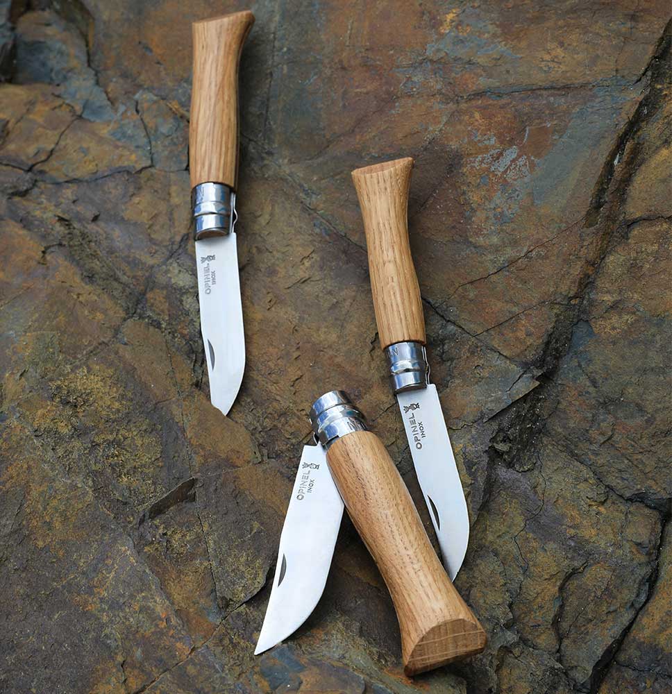opinel-no-09-premium-woods-stainless-steel-folding-knife-oak-walnut-or-olive-han image 7