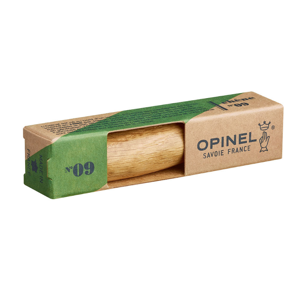 opinel-no-09-premium-woods-stainless-steel-folding-knife-oak-walnut-or-olive-han image 8
