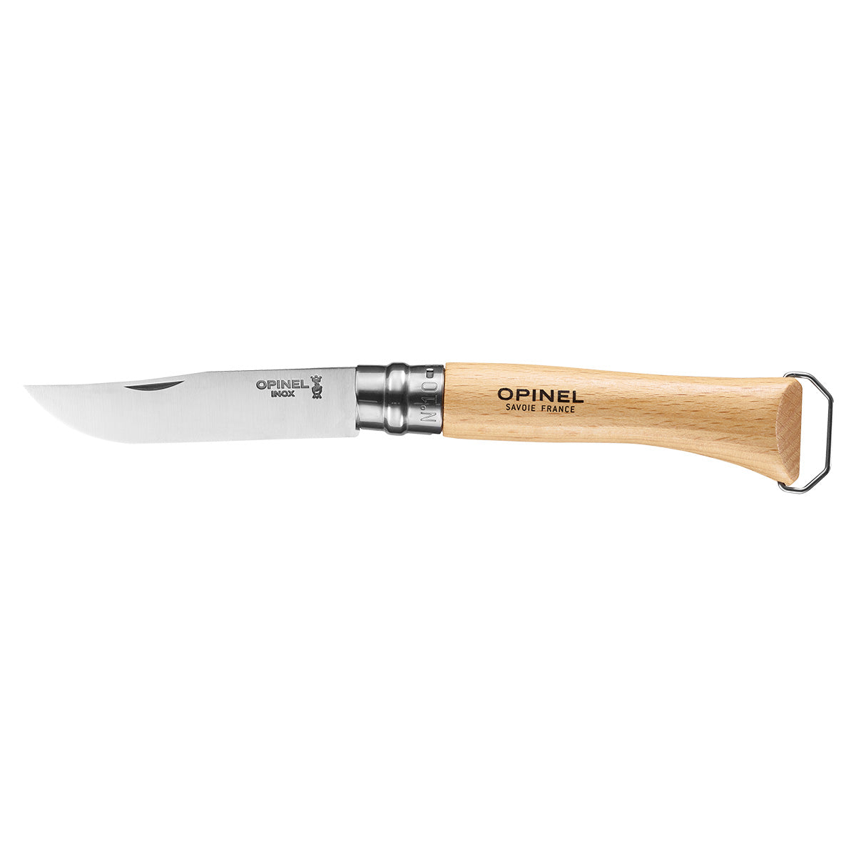 opinel-no-10-corkscrew-knife-beechwood-folding-pocket-knife-with-5-turn-corkscre image 7