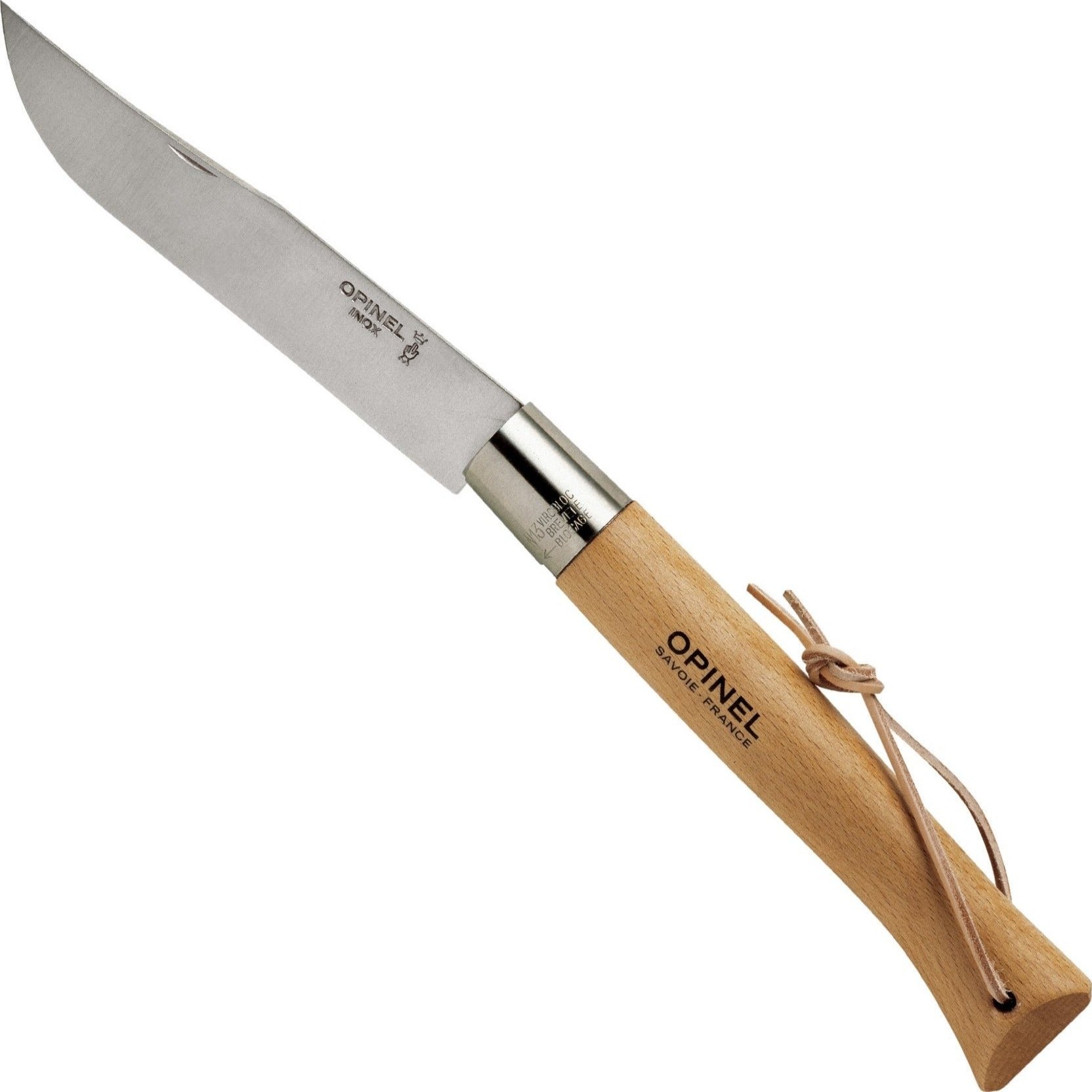 opinel-no-13-giant-folding-knife-oversized-beech-handle-virobloc-lock-folding-kn image 2
