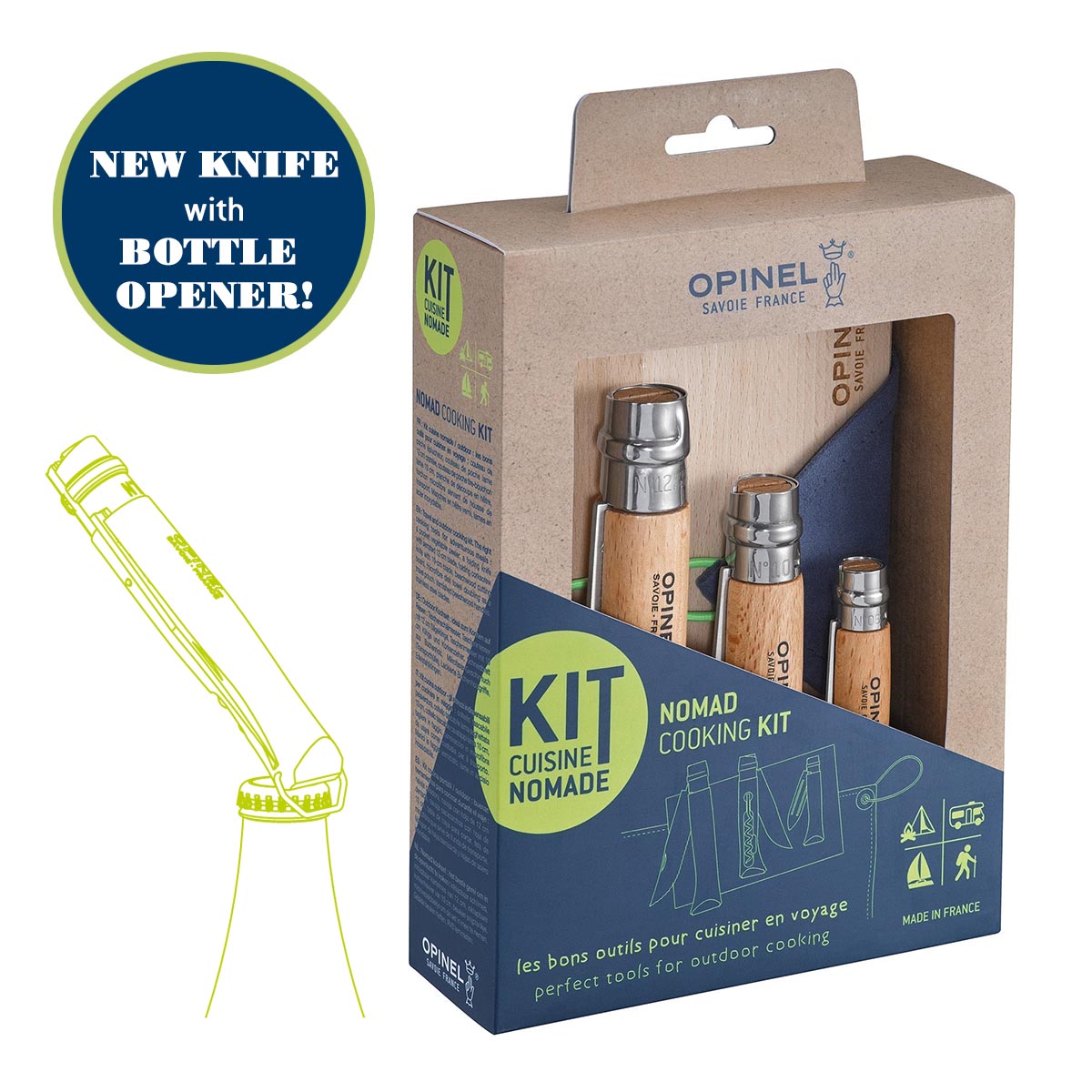 opinel-nomad-cooking-kit-5-piece-outdoor-kitchen-set-with-no-12-no-10-no-06 image 1