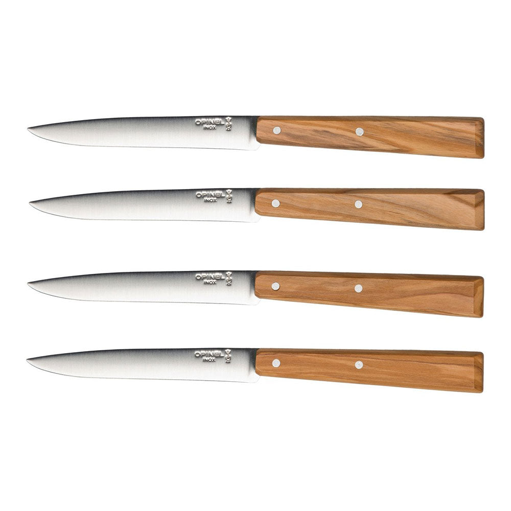 opinel-bon-app-tit-non-serrated-steak-knife-4-set-riveted-wood-handles-stainless image 7