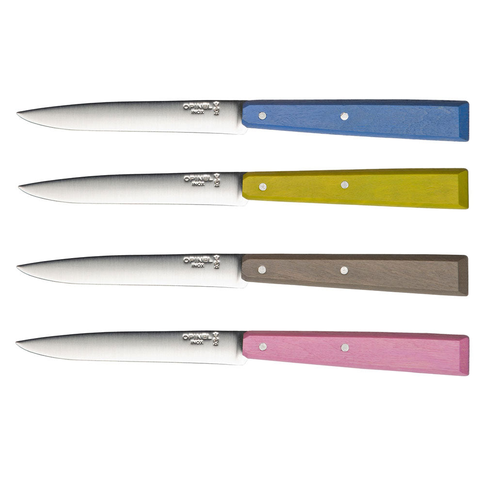 opinel-bon-app-tit-non-serrated-steak-knife-4-set-riveted-wood-handles-stainless image 8