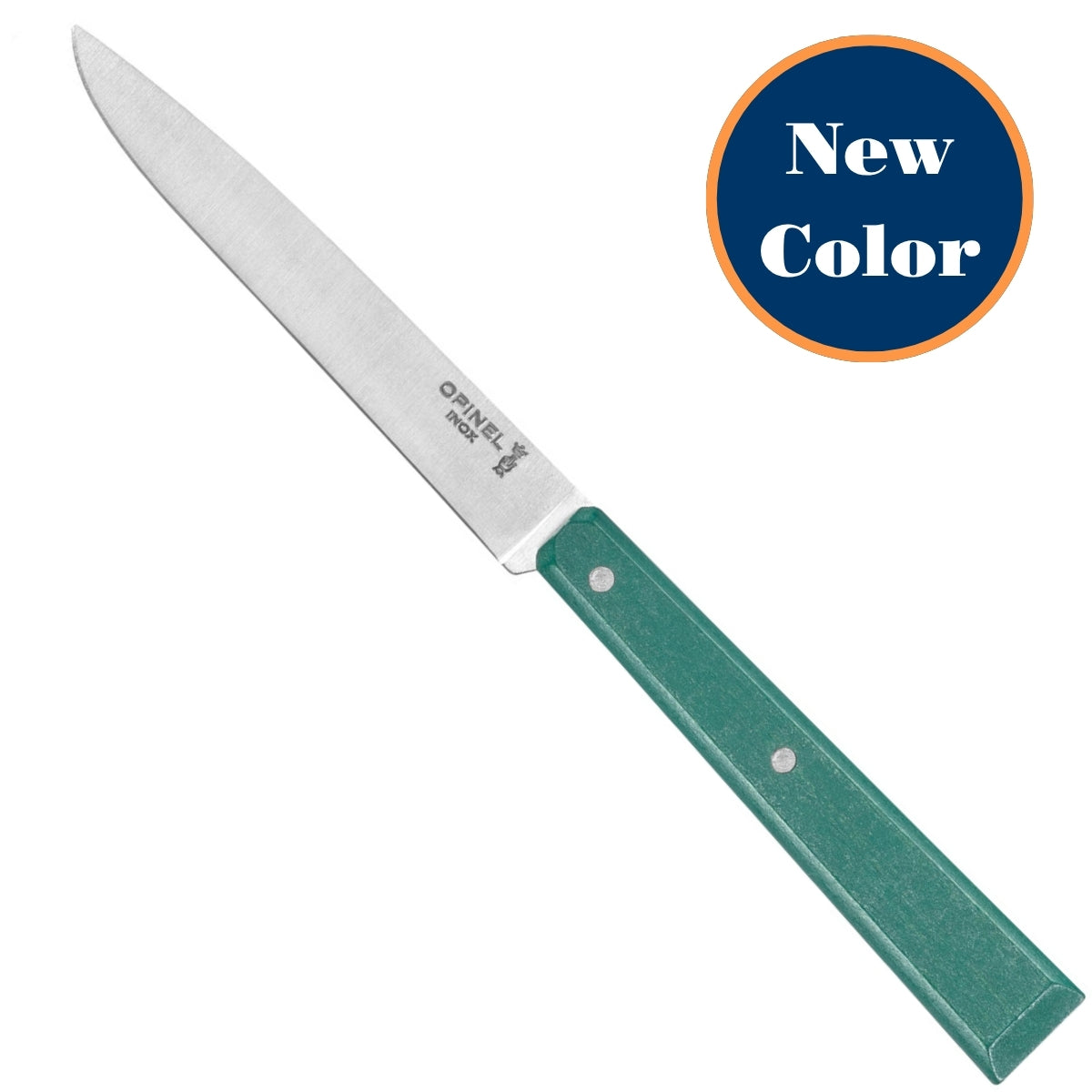opinel-bon-app-tit-non-serrated-steak-knife-riveted-wood-handle-smooth-cut-stain image 1