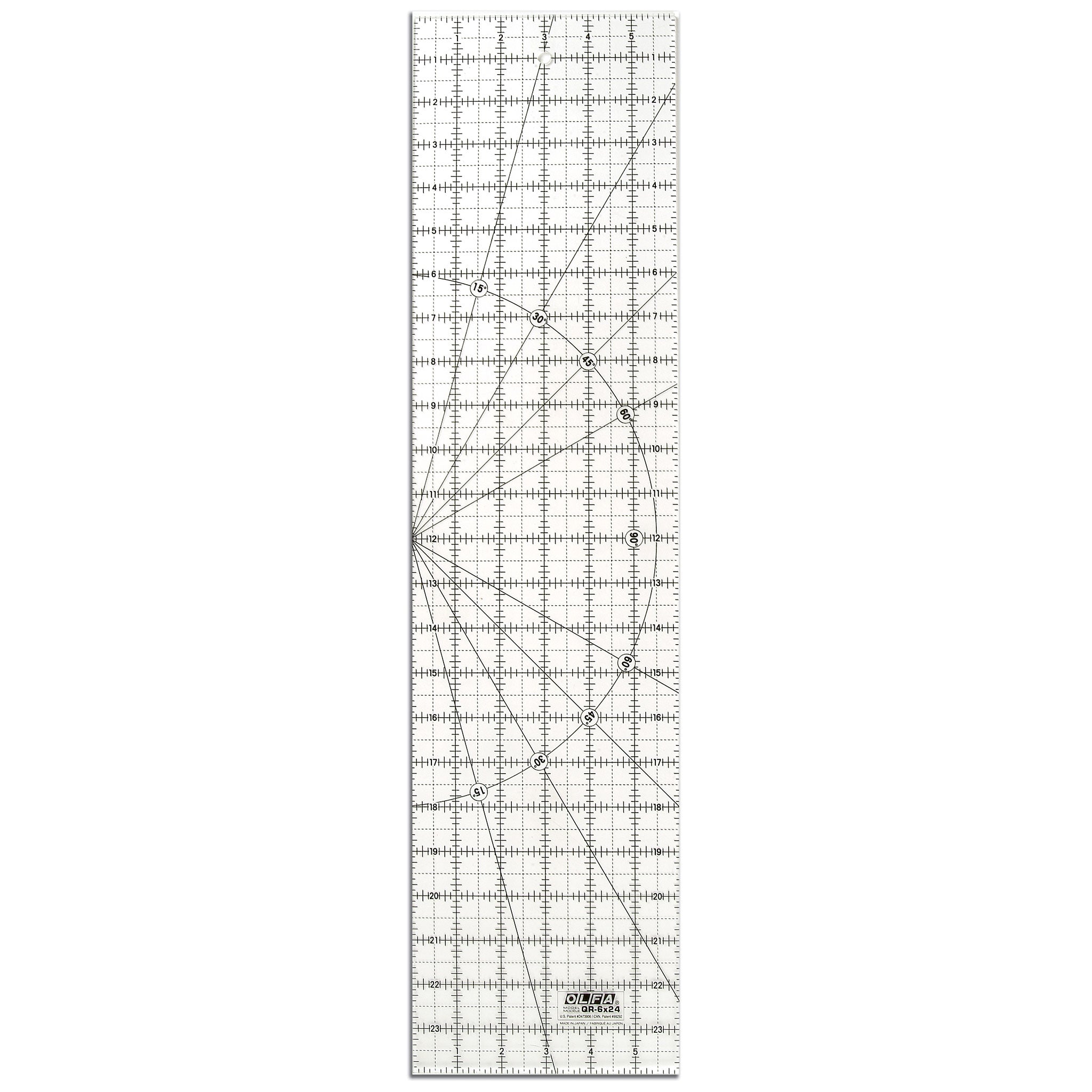 olfa-qr-6x24-6-x-24-frosted-acrylic-quilting-ruler image 1