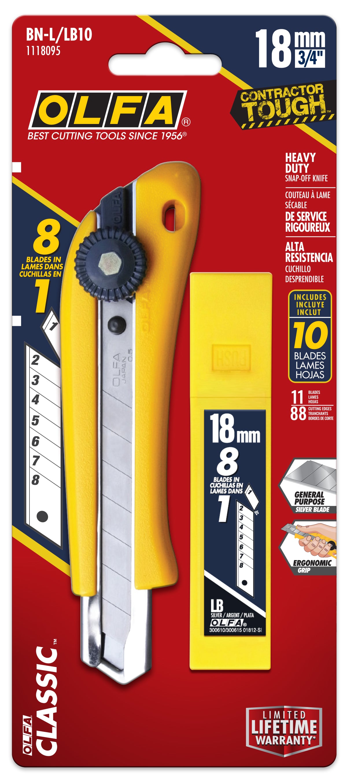 olfa-bn-l-18mm-ratchet-lock-utility-knife-with-10-pack-silver-snap-blades image 3