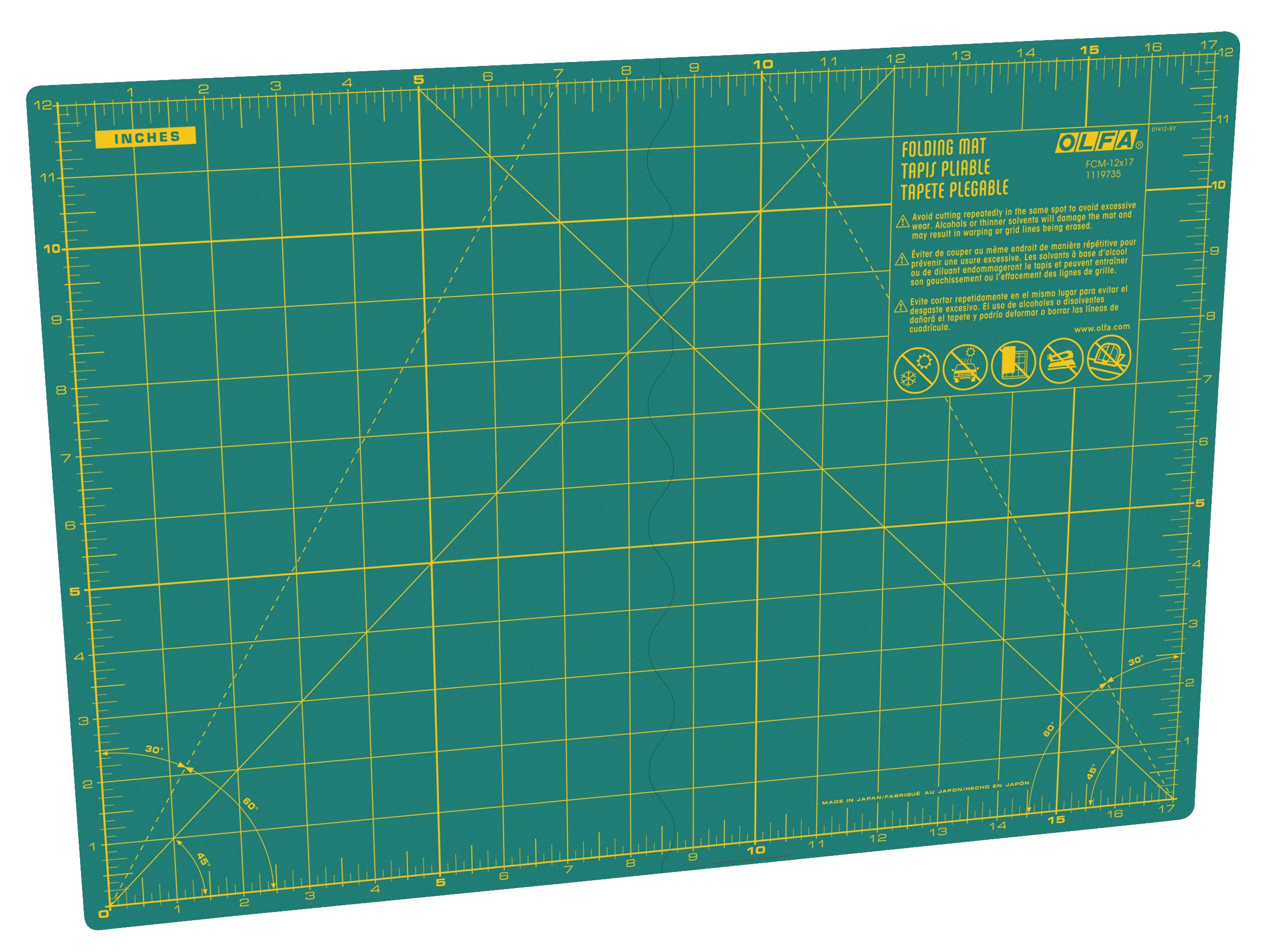 olfa-fcm-12x17-12-x-17-folding-cutting-mat-double-sided-self-healing-rotary-mat- image 5