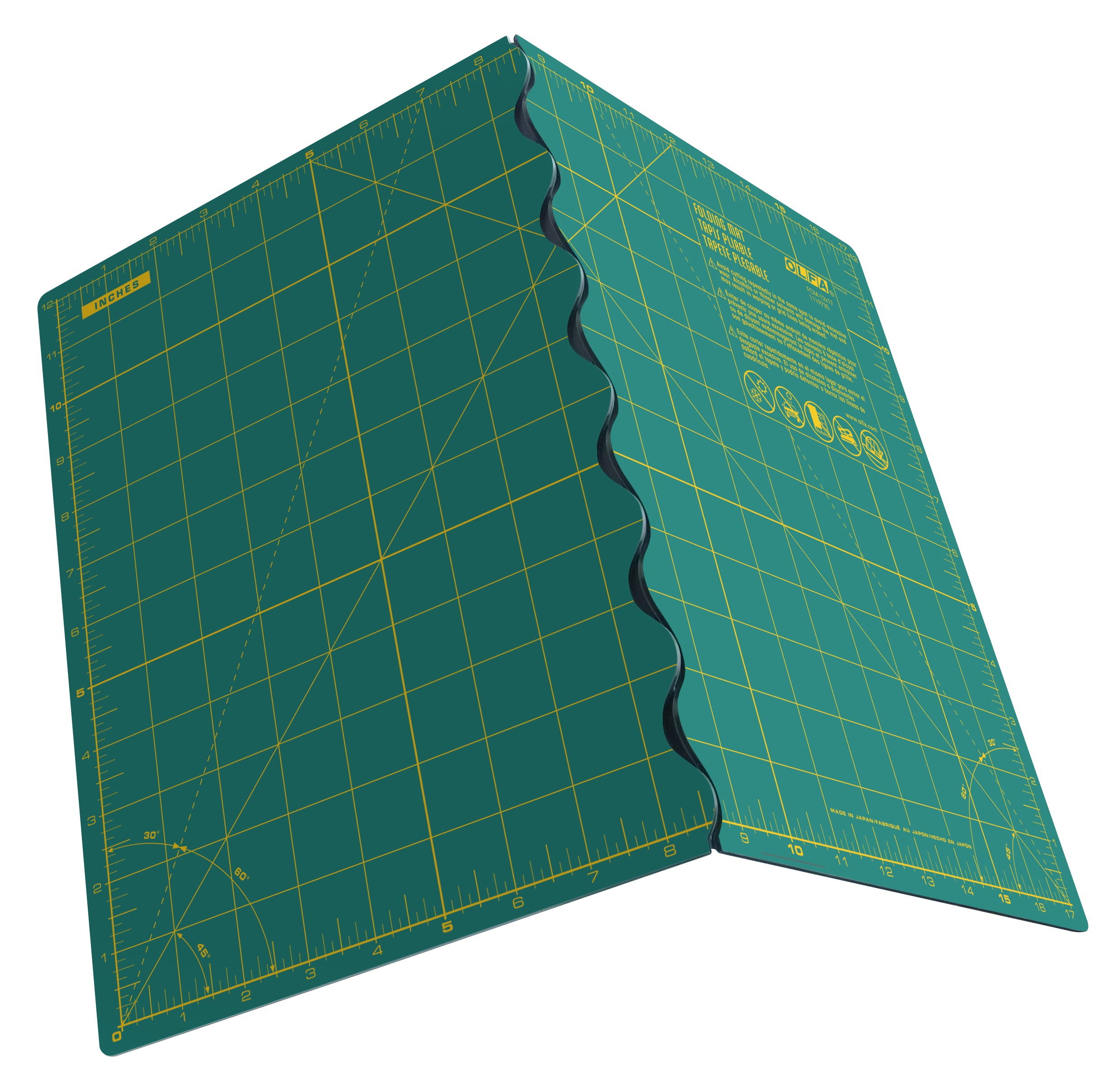 olfa-fcm-12x17-12-x-17-folding-cutting-mat-double-sided-self-healing-rotary-mat- image 2