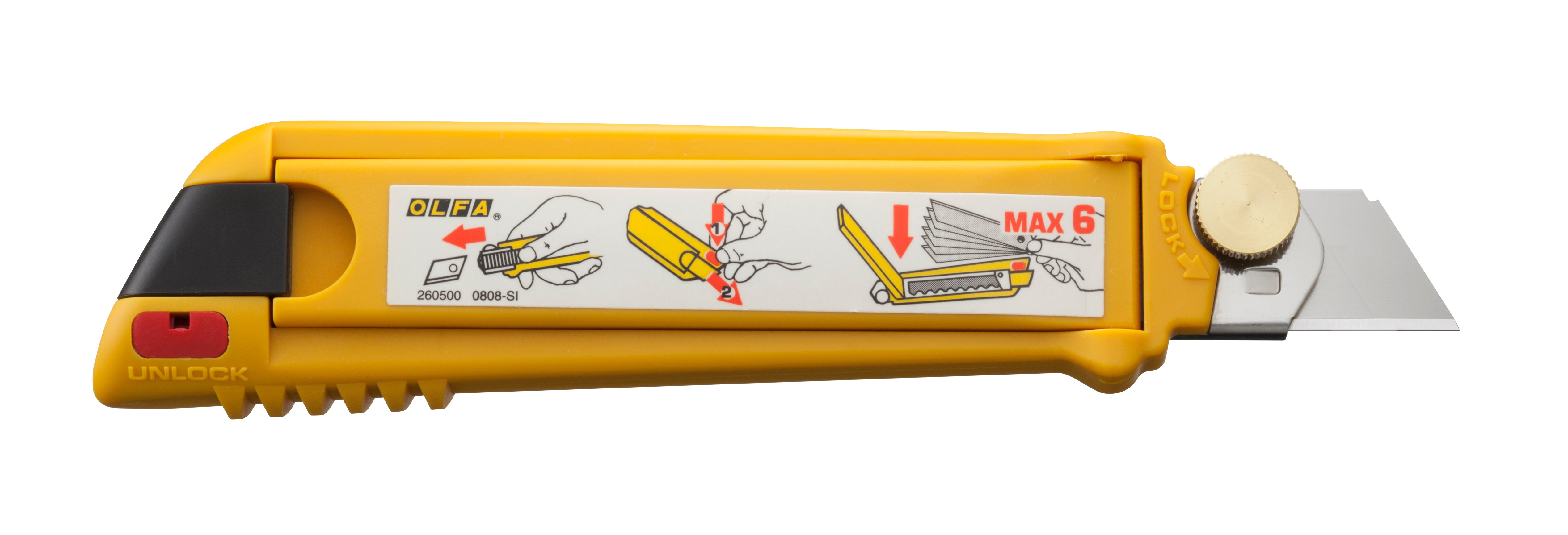 olfa-pl-1-18mm-pro-load-auto-load-multi-blade-utility-knife image 3
