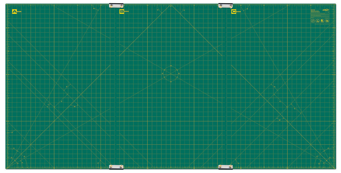 olfa-rm-clips-3-01-35-x-70-continuous-grid-rotary-mat-set-double-sided-self-heal image 1