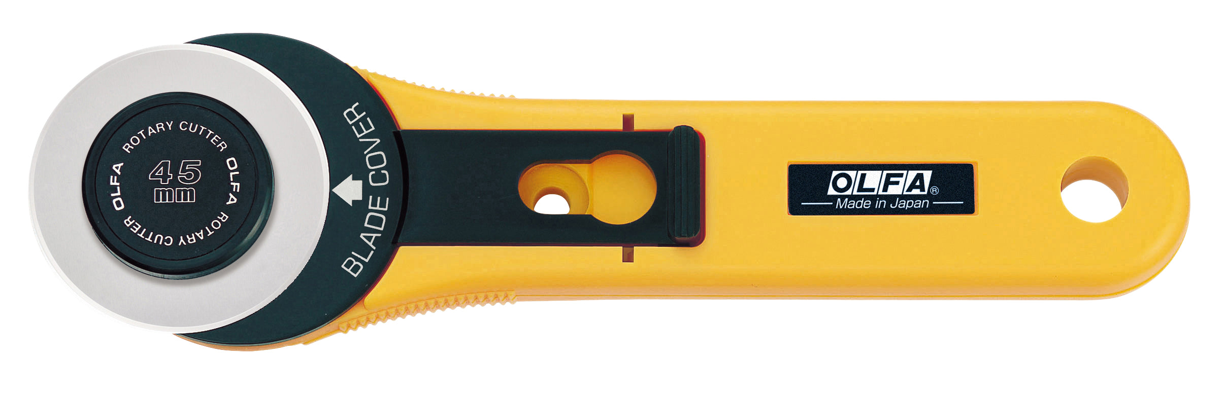 olfa-rty-2-g-45mm-straight-handle-rotary-cutter-classic-handle-fabric-quilting-c image 2