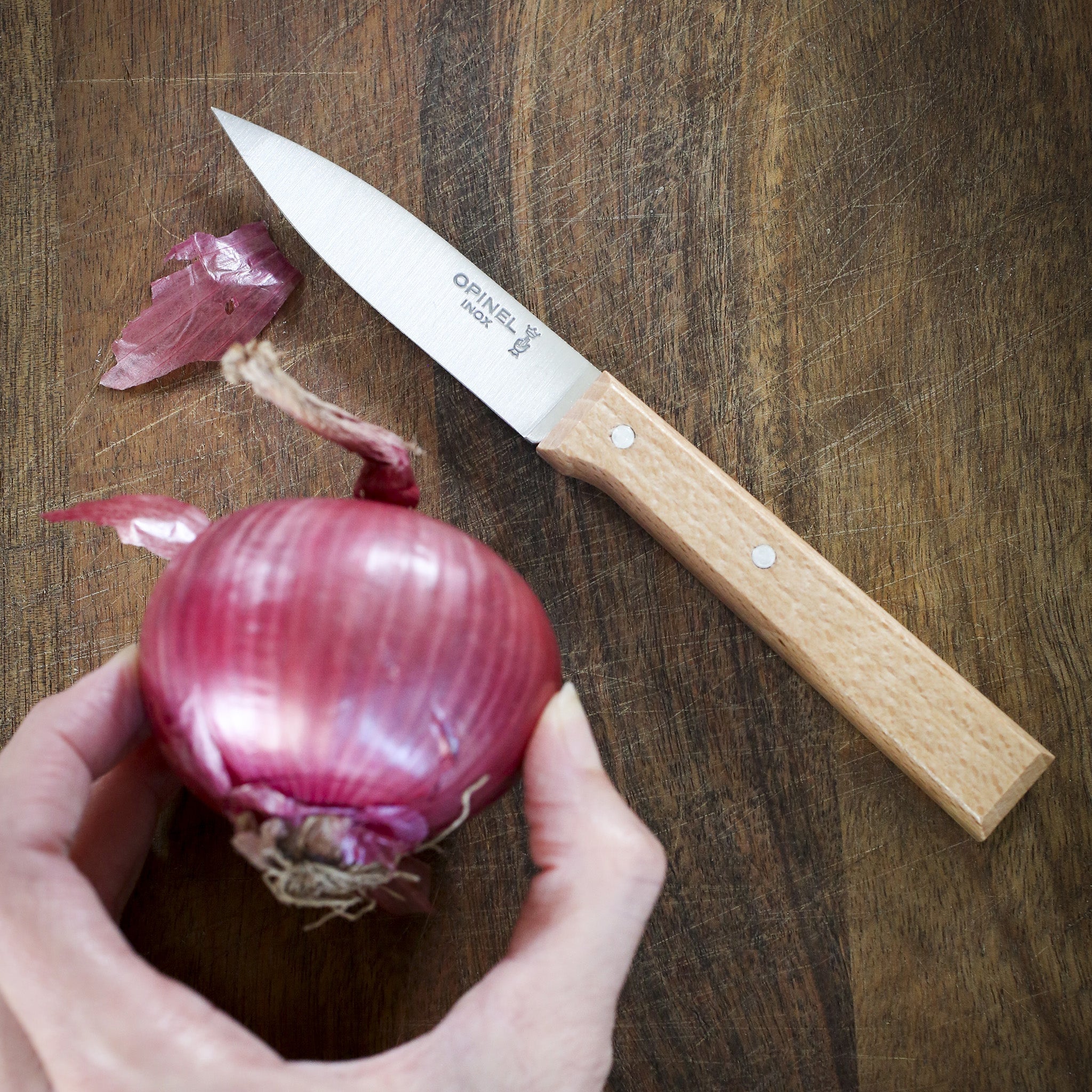 opinel-parallele-3-inch-paring-knife-straight-edge-precision-peeling-and-trimmin image 3