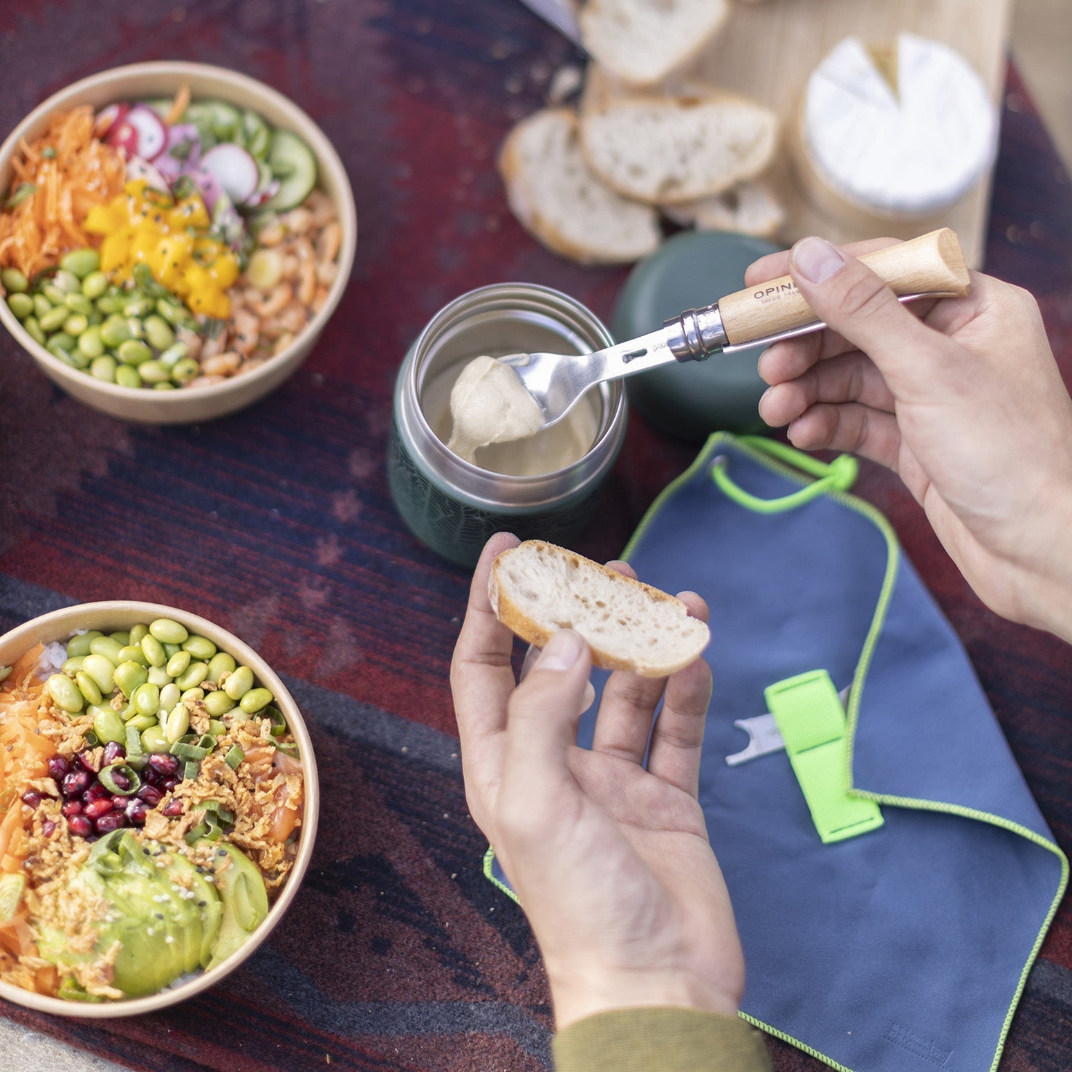 opinel-picnic-set-with-no-08-stainless-steel-folding-knife-fork-and-spoon-cutler image 5