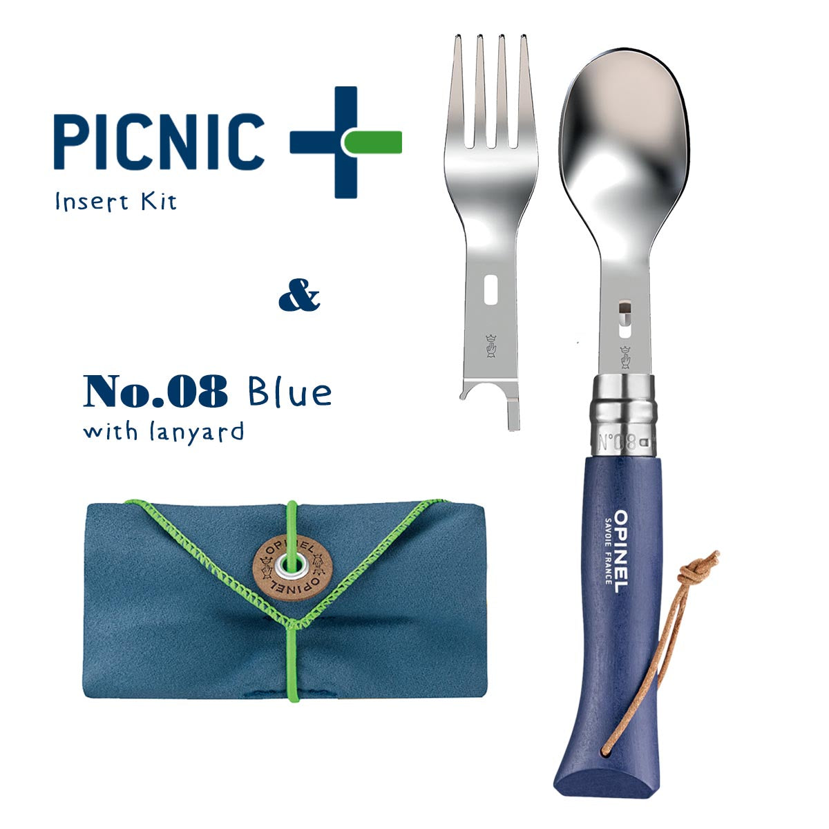 opinel-premium-no-08-picnic-kit-fork-spoon-folding-cutlery-set image 2