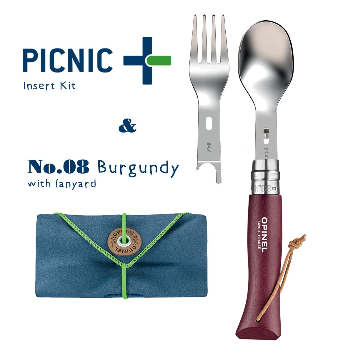 opinel-premium-no-08-picnic-kit-fork-spoon-folding-cutlery-set image 3