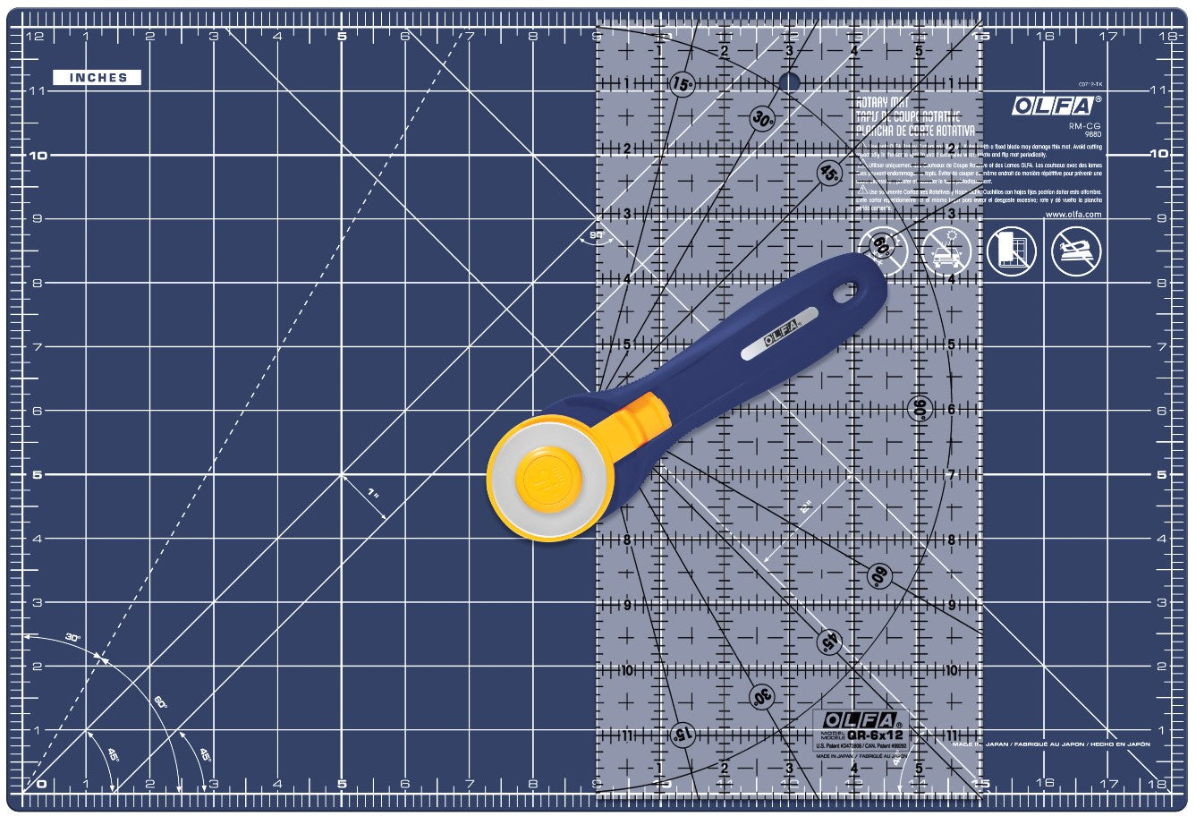 olfa-rty-2c-stqr-nbl-quilting-and-sewing-kit-with-45mm-quick-change-rotary-cutte image 1