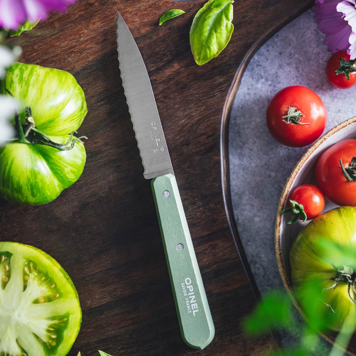 opinel-serrated-paring-knife-essential-paysage-color-set-kitchen-knife-with-serr image 8