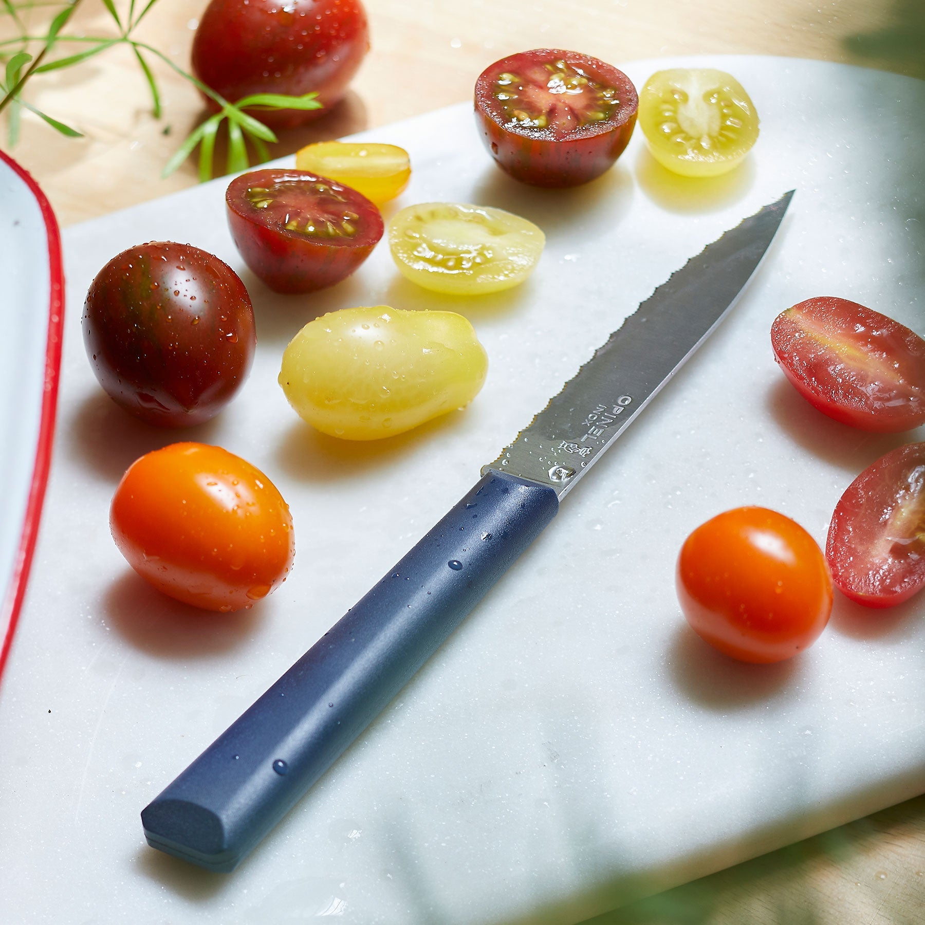 opinel-essential-serrated-paring-knife-4-stainless-blade-red-fiber-reinforced-po image 6