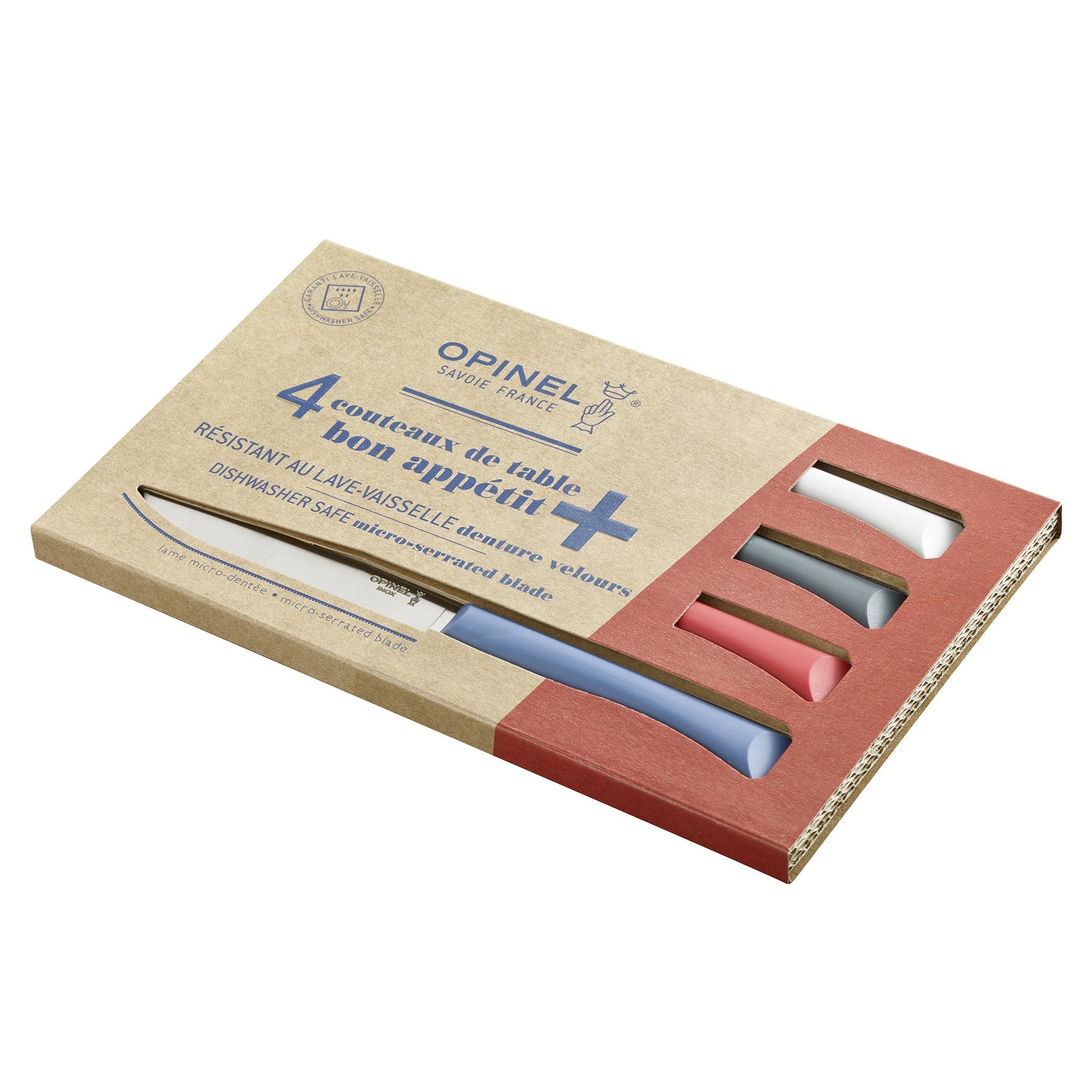 opinel-bon-app-tit-serrated-steak-knife-set-4-dishwasher-safe-knives-with-polyme image 6