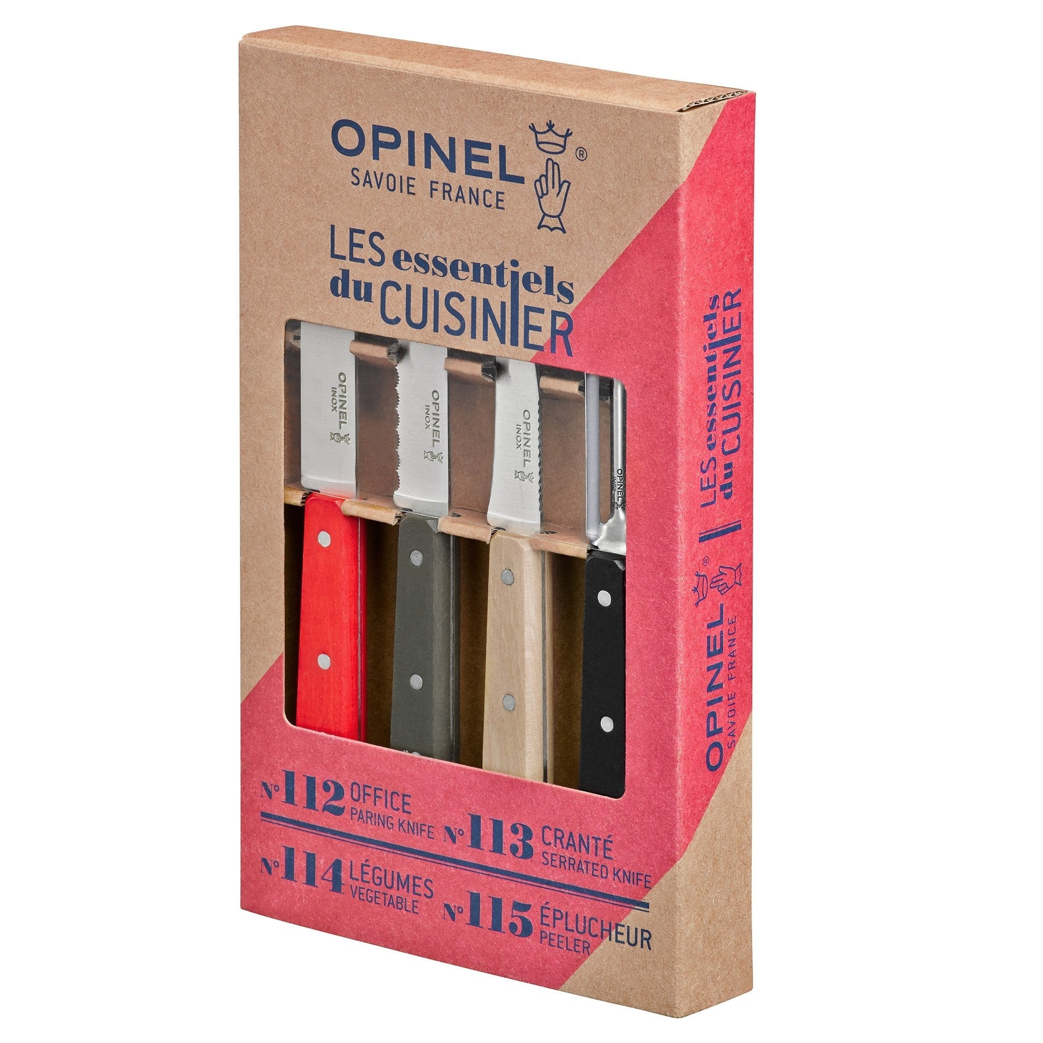 opinel-essential-small-kitchen-knife-set-4-piece-paring-vegetable-serrated-parin image 5