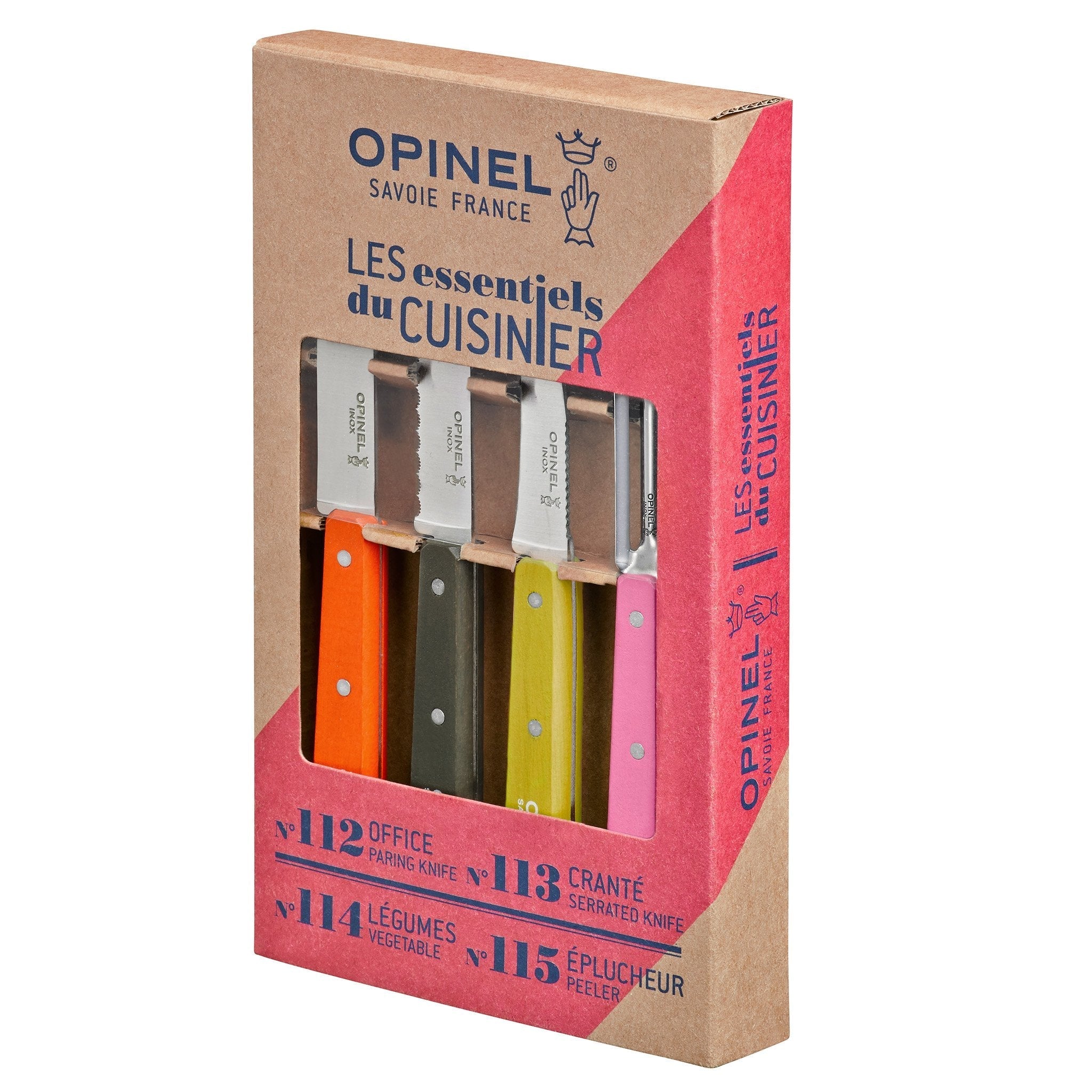opinel-essential-small-kitchen-knife-set-4-piece-paring-vegetable-serrated-parin image 6