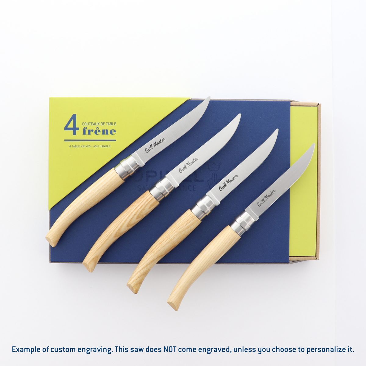 opinel-table-chic-ii-steak-knives-yatagan-stainless-steel-blade-rounded-wooden-h image 5