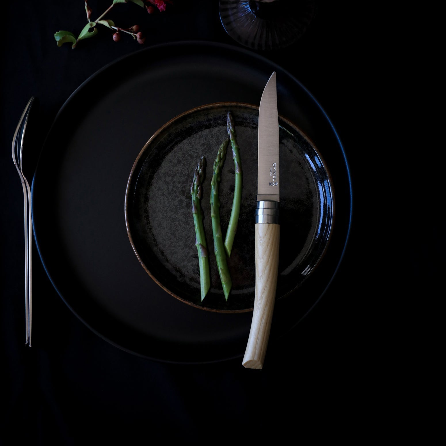 opinel-table-chic-ii-steak-knives-yatagan-stainless-steel-blade-rounded-wooden-h image 7