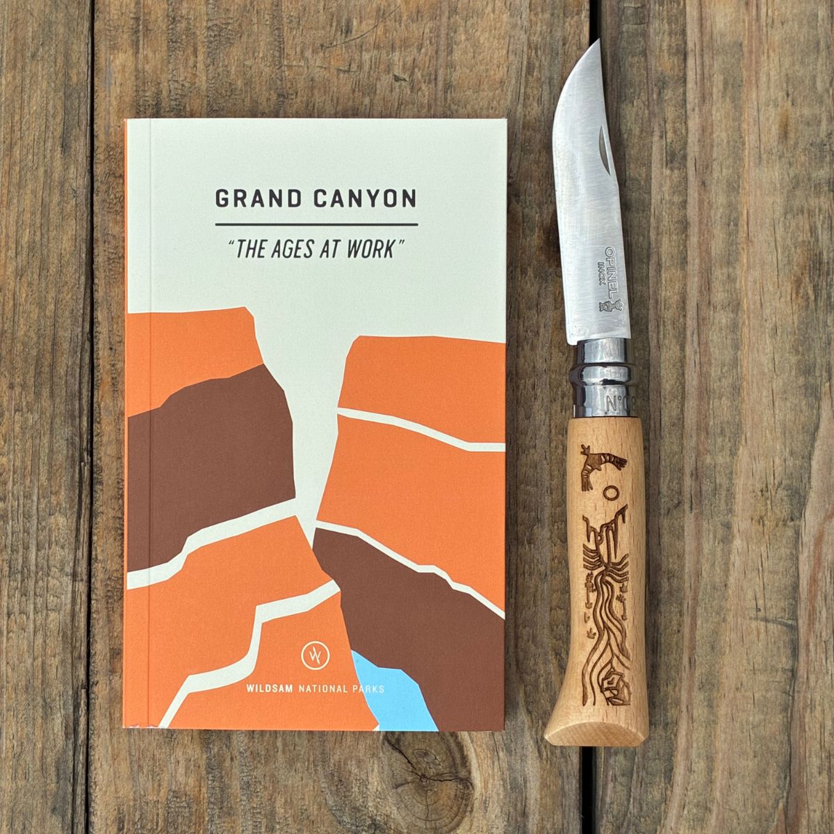 opinel-ultimate-national-parks-traveler-kit-no-08-folding-knife-and-wildsam-fiel image 3