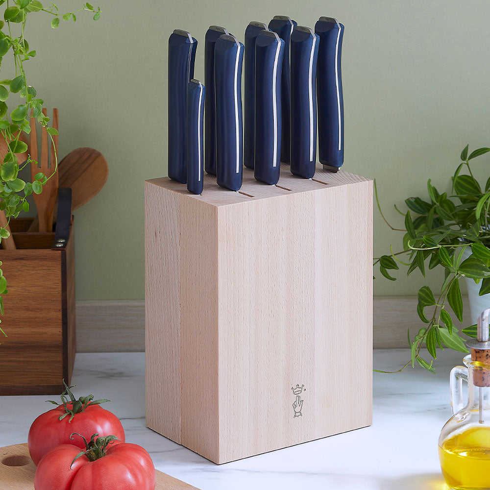 opinel-9-slot-wooden-knife-block-made-in-italy-european-beech-wood-fits-parall-l image 6